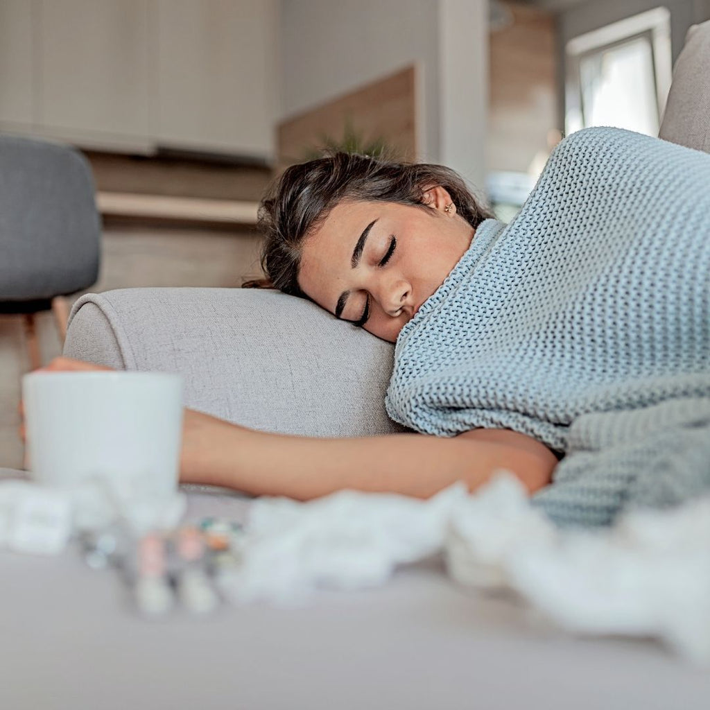 A woman sleeping, blog is about what and when you should eat to get better sleep