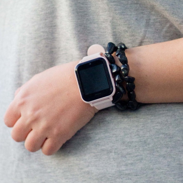 shungite bracelet with smartwatch